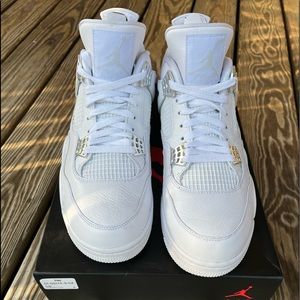 Retro Jordan 4s Metallic Silver